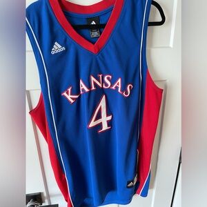 KU Jayhawks #4 Adidas Jersey